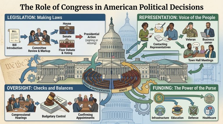 Role of Congress in American political decisions