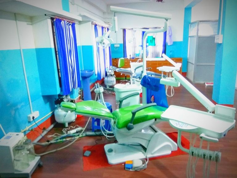 A dental clinic setting